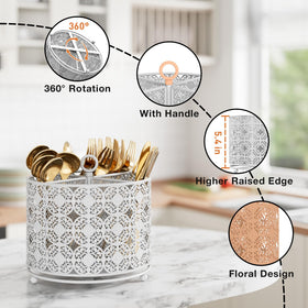 YIUKEA metal countertop holder with smooth edges for safe everyday use