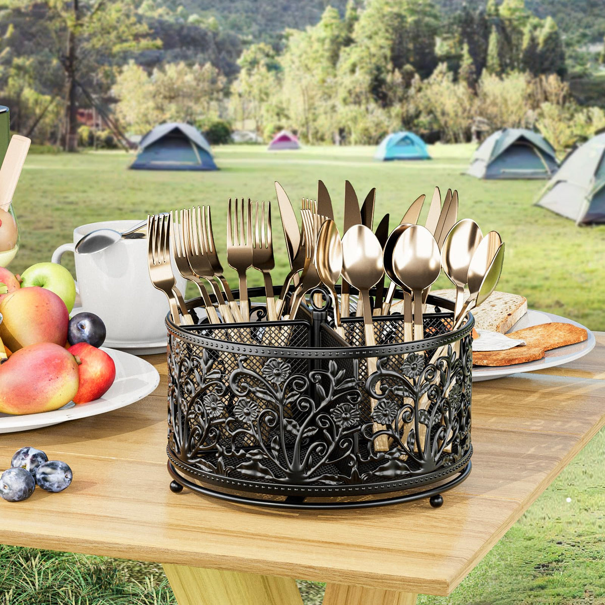 YIUKEA multifunctional caddy doubles as pen or makeup brush holder for versatile workspace