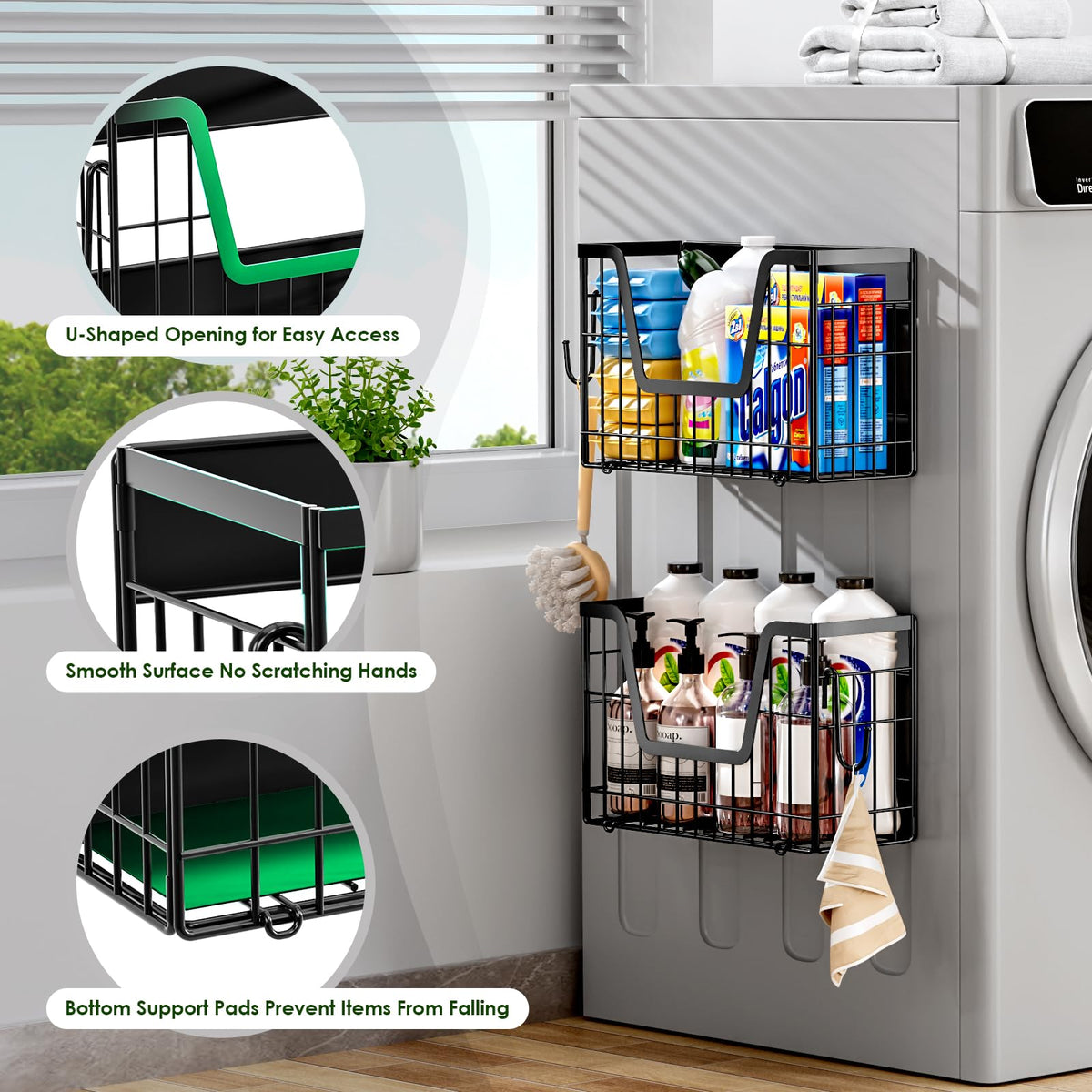 YIWANFW hollow basket design promoting airflow around produce.