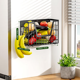 YIWANFW magnetic spice rack on fridge doors for easy access.