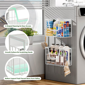YIWANFW hollow-design wire basket offers easy access and air circulation.