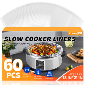 YixangDD slow cooker liners in box offer mess-free cooking convenience.