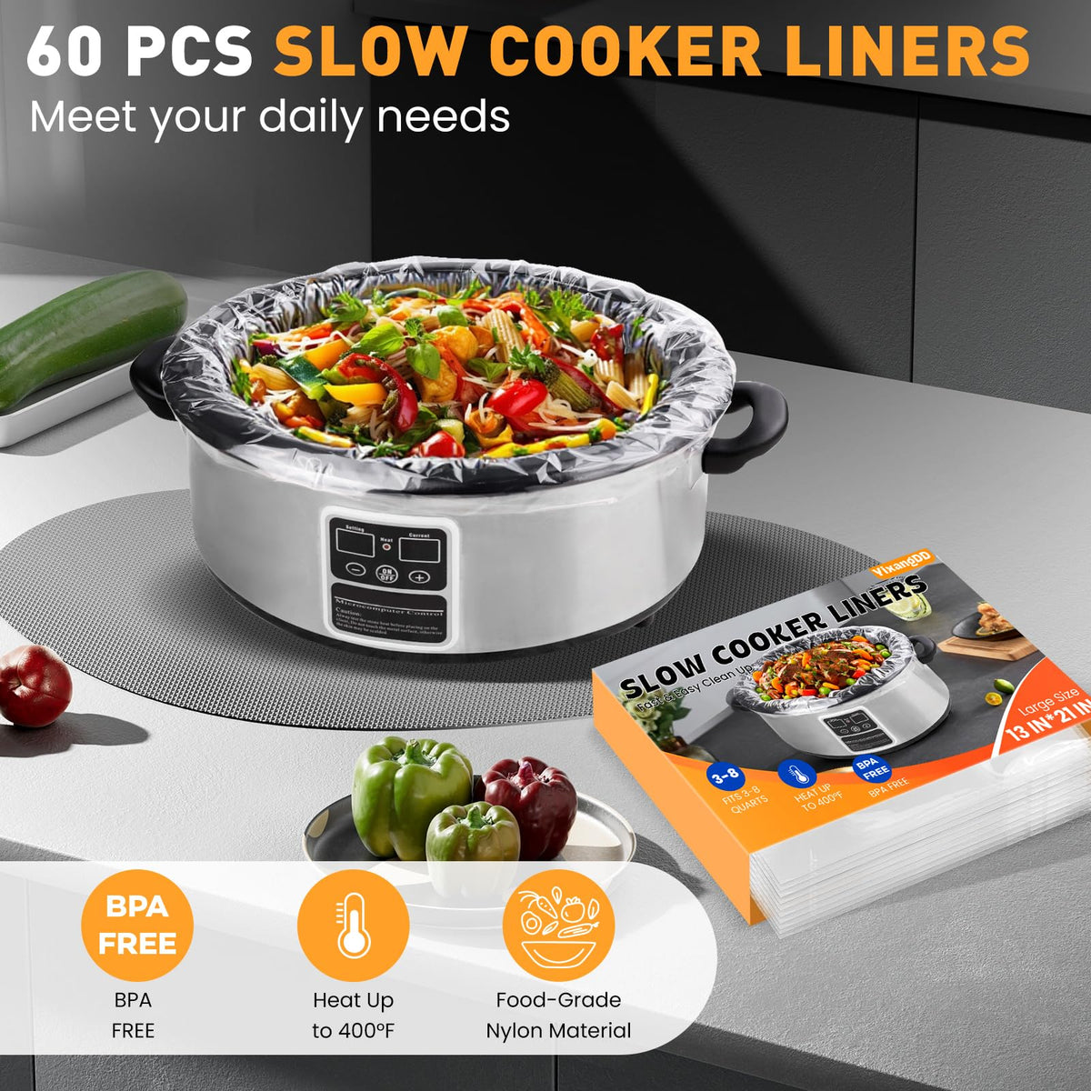 YixangDD liner heat-resistance close-up shows safe high-temp use.