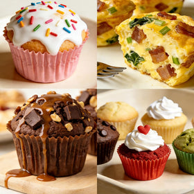 YiYeraio silicone muffin pan freezer-safe for batch prep.