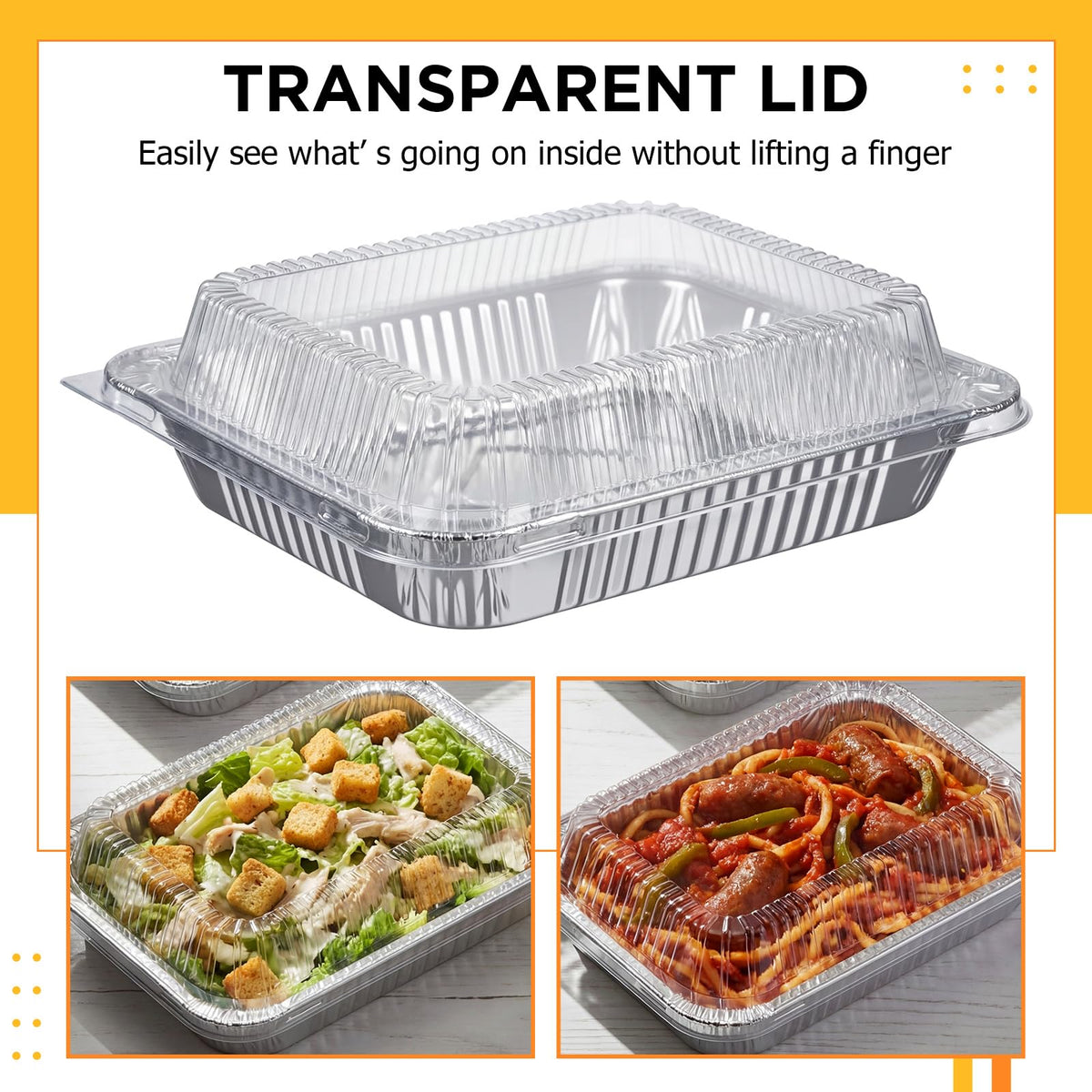 Yiyiring airtight clear lid keeps food visible and secure during transport.