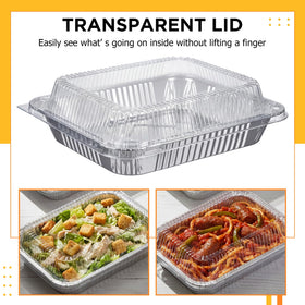 Yiyiring airtight clear lid keeps food visible and secure during transport.