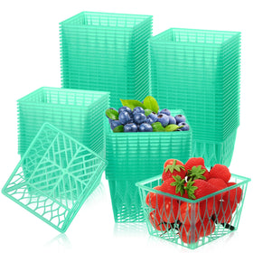Yiyiring berry basket with open weave in green for easy washing and airflow