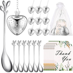 Yiyiring bridal shower favors pack with leaf spoon set for elegant serving