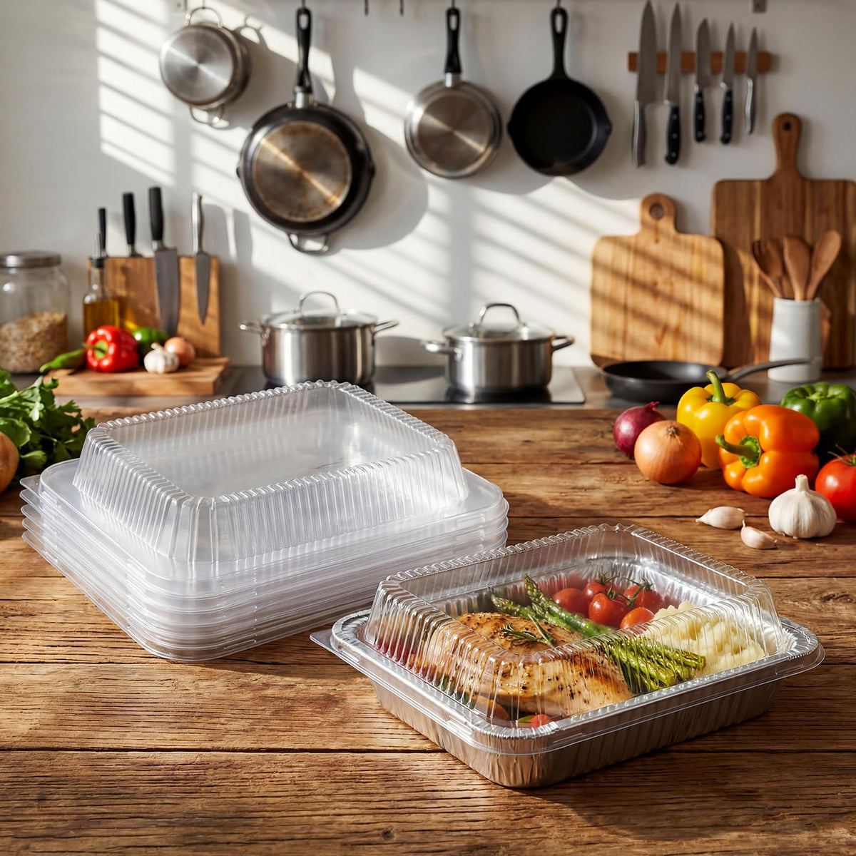 Yiyiring stackable lids for easy fridge organization and reuse.