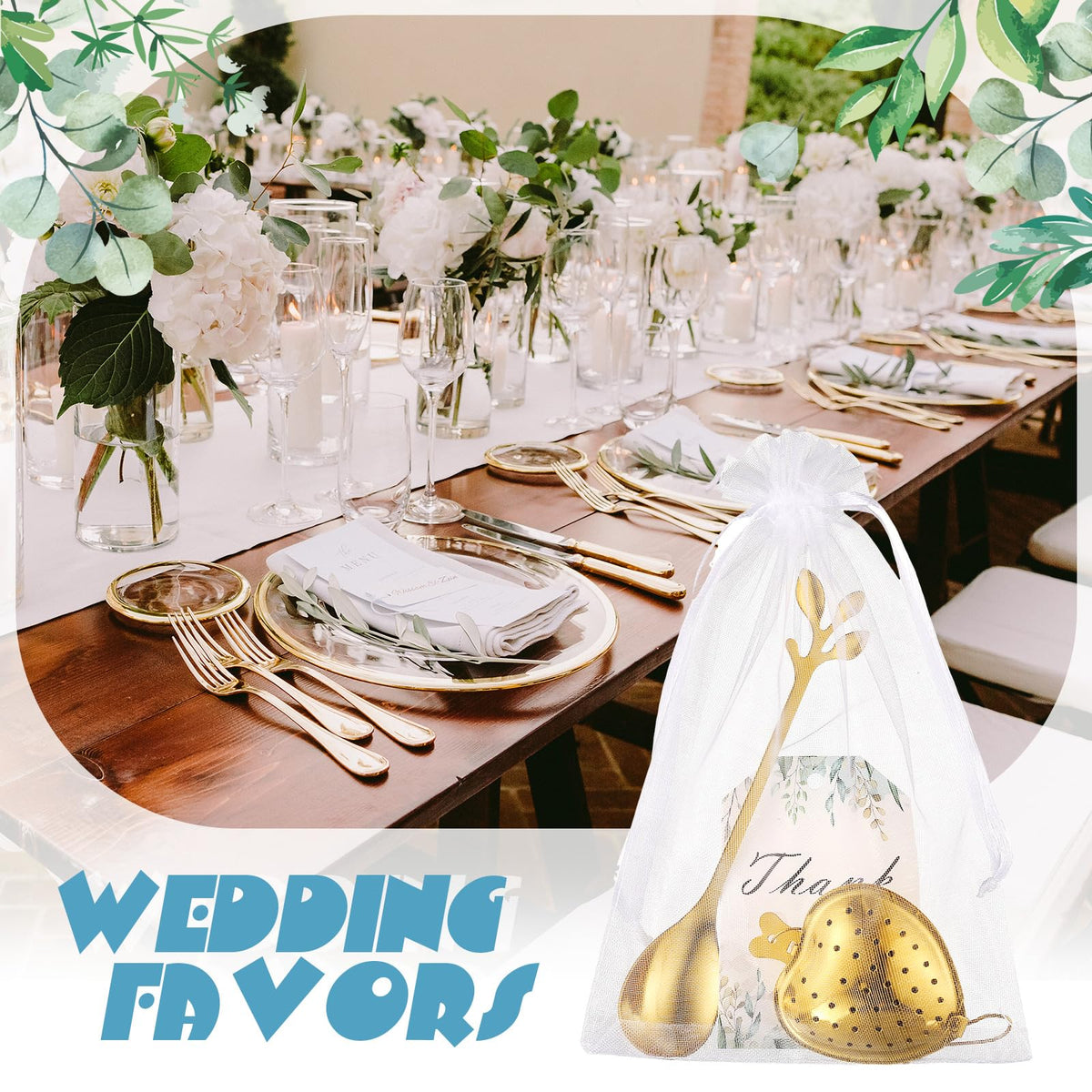 Yiyiring wedding favor set with gold theme