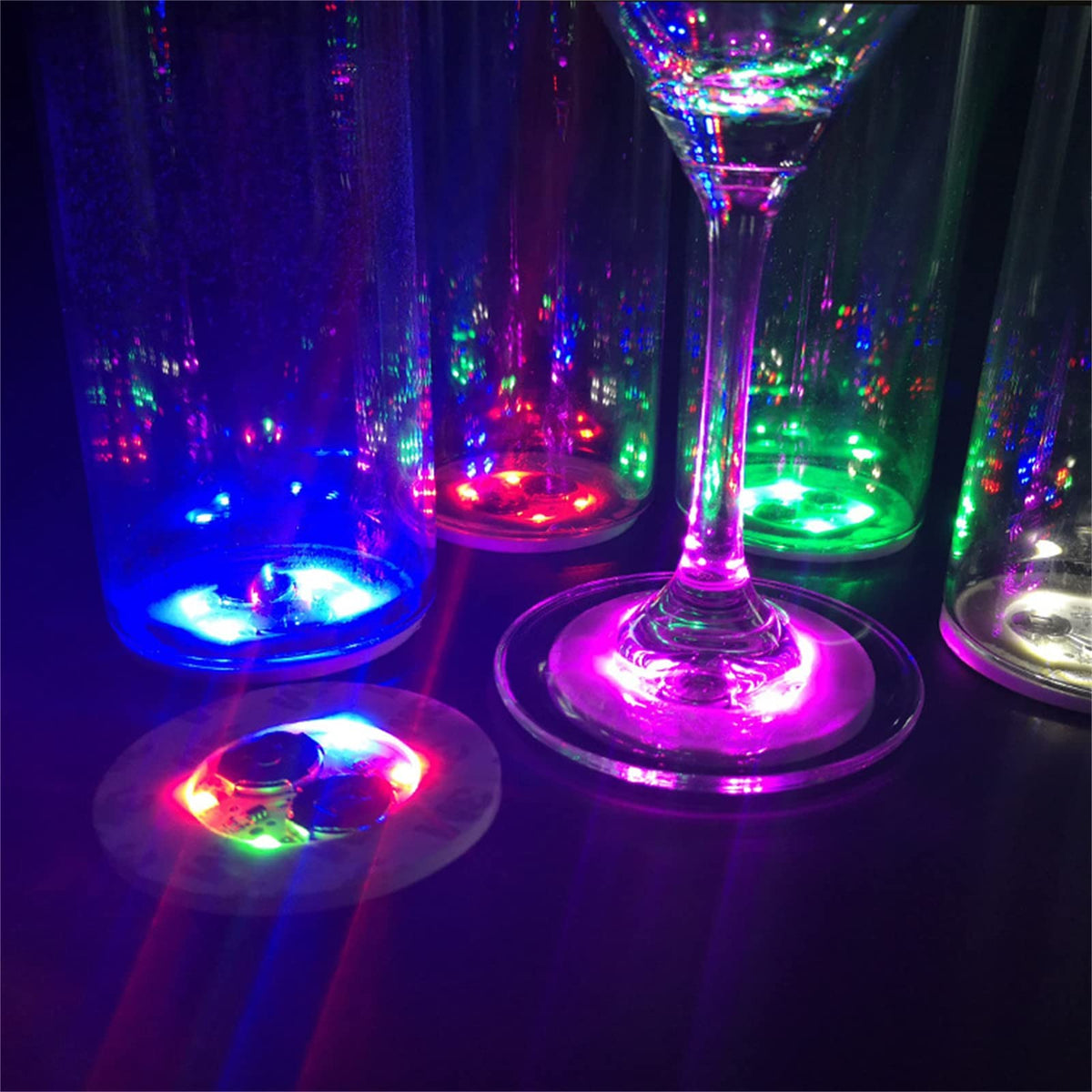 Yiypepy LED coaster offers three lighting modes for customization.