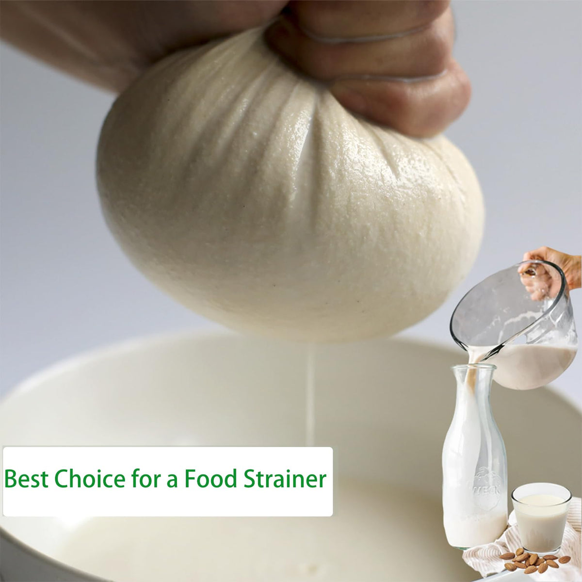 YJL cheesecloth helps make homemade cheese and milks at home.