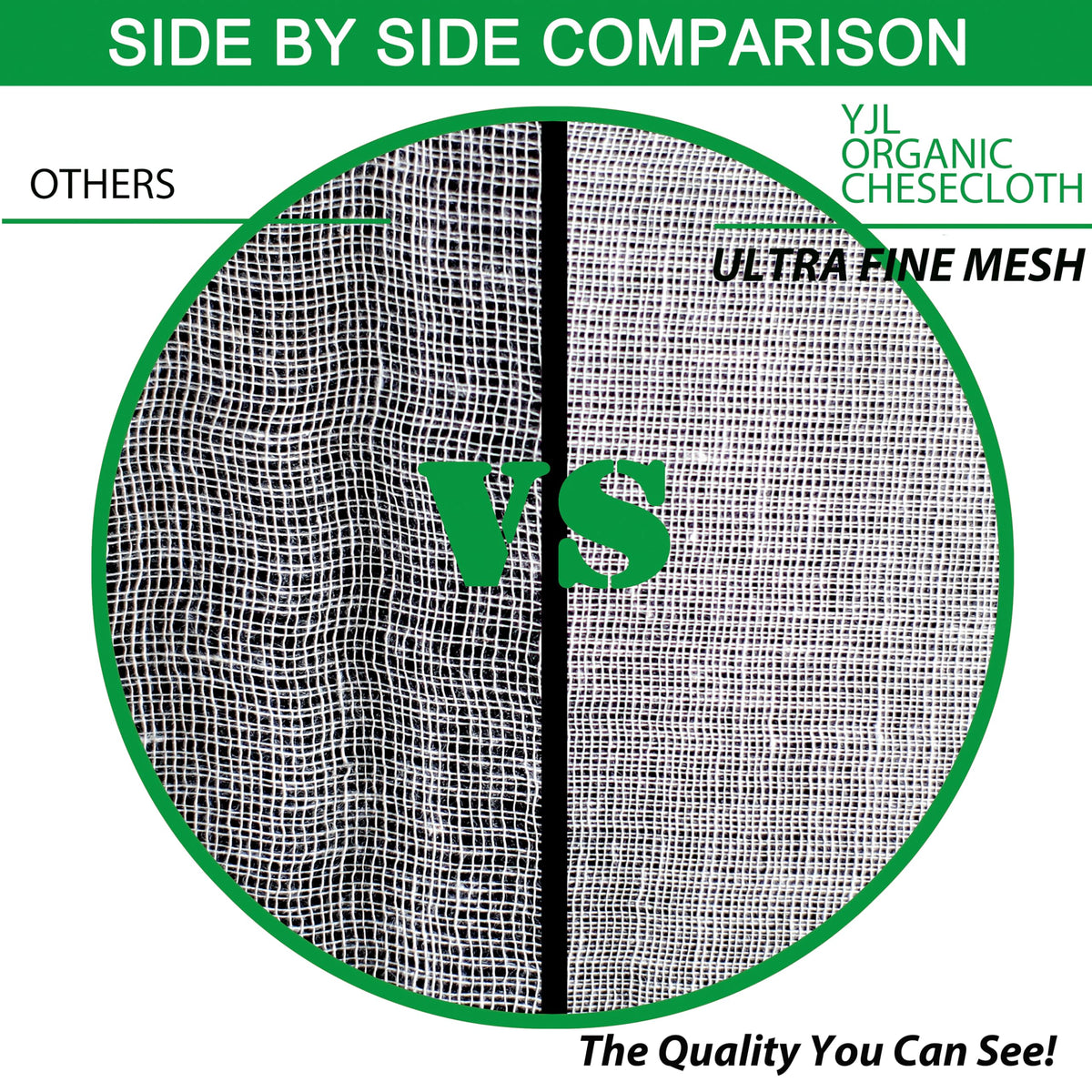 YJL cheesecloth large-size roll cut to fit pots and trays.