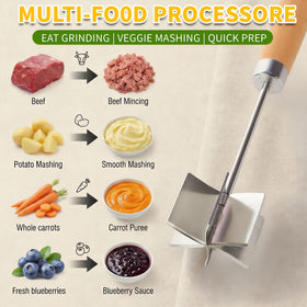 YJREW meat chopper doubles as a potato masher for versatile tasks.