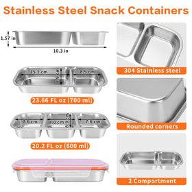 YJSLICT multi-color lunch boxes aid portion control and easy meal planning.