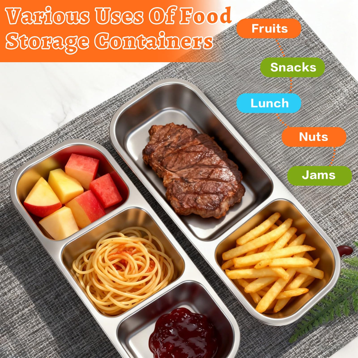 YJSLICT stainless steel, dishwasher-safe design saves time and reduces waste.