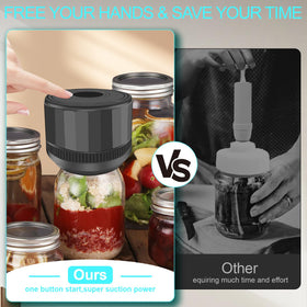 YK Siguoril vacuum sealer with regular-mouth cap for versatile sealing and storage