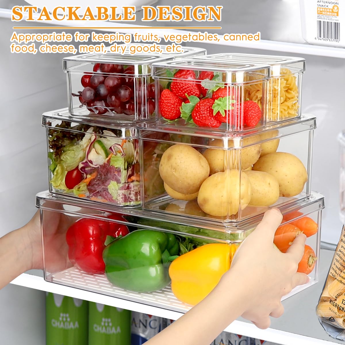 YKIOKE small fridge bins ideal for berries and cereals.