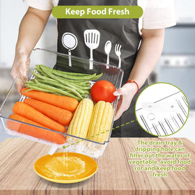 YKIOKE BPA-free PET bin for durable, food-safe storage.