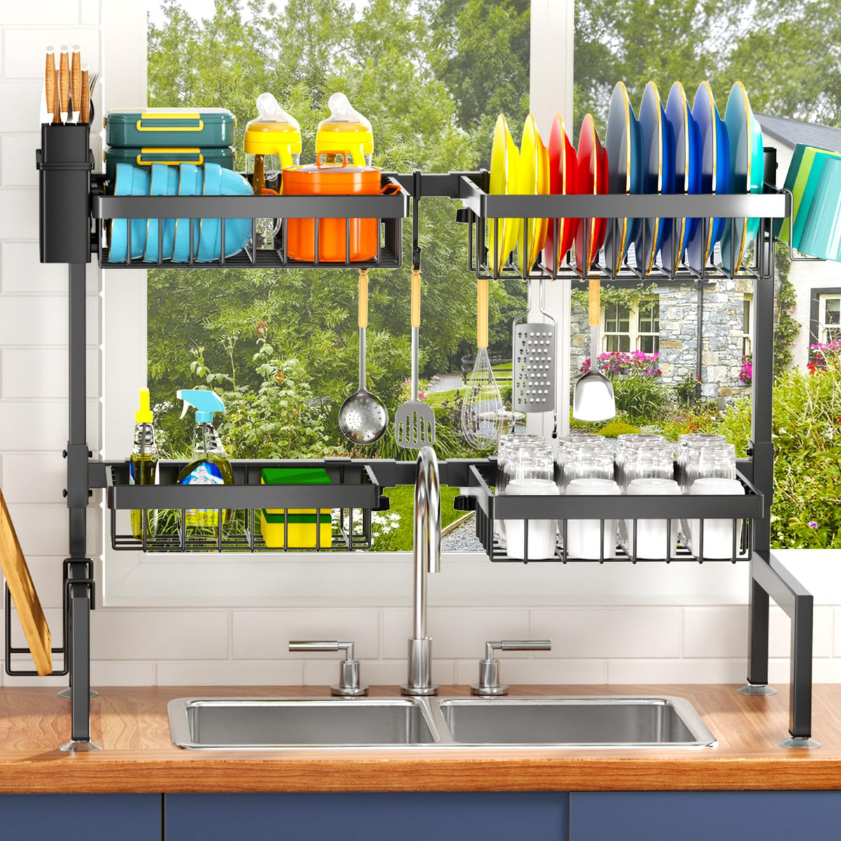 YKLSLH compatible with most sinks; faucet height under 16.1 inches.