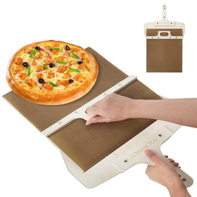YKPPKY sliding pizza peel wood enables gentle, deformation-free pie transfers