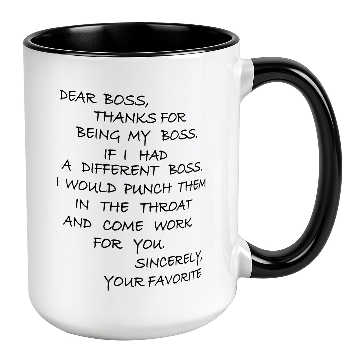YKSINX Being Your Son-In-Law mug front view with bold print for gift impact