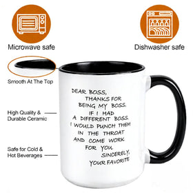 YKSINX Being Your Son-In-Law mug handle close-up with ergonomic grip