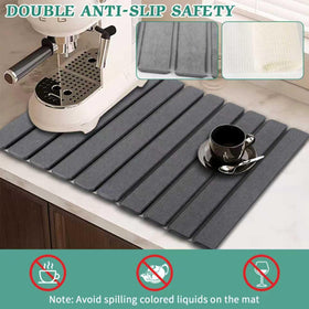 YLjindoia foldable kitchen drying mat saves space when not in use.