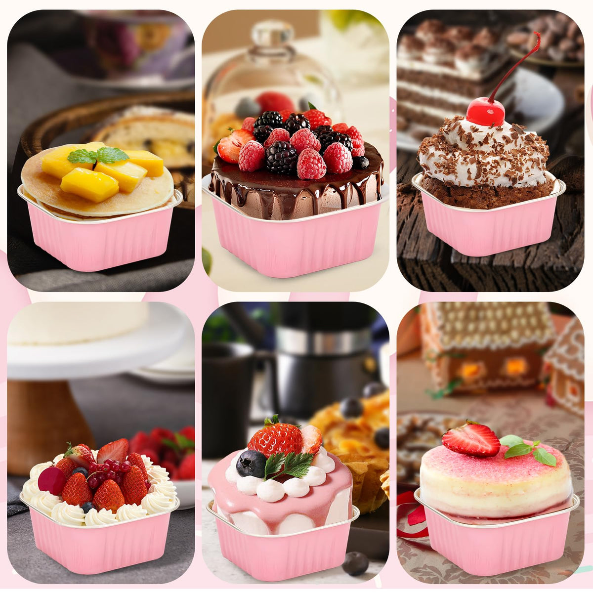Ylnurac 100-pack containers with lids for professional packaging