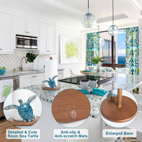 YLOVAN coastal decor on the counter adds beachy charm to any kitchen.