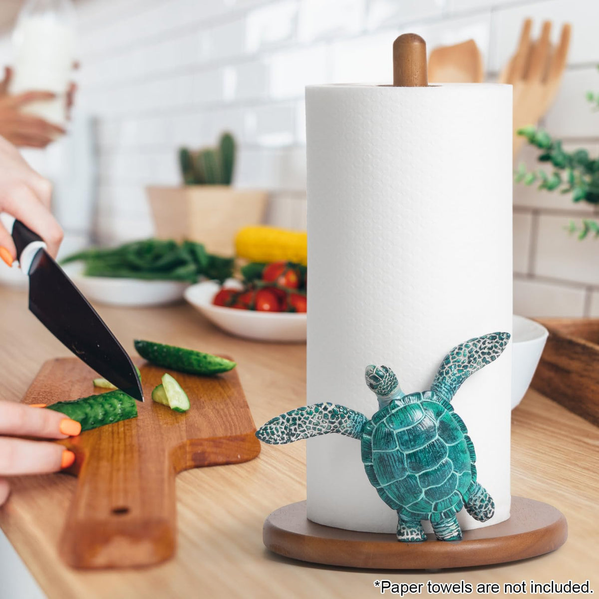YLOVAN coastal decor on a kitchen counter with beach vibes
