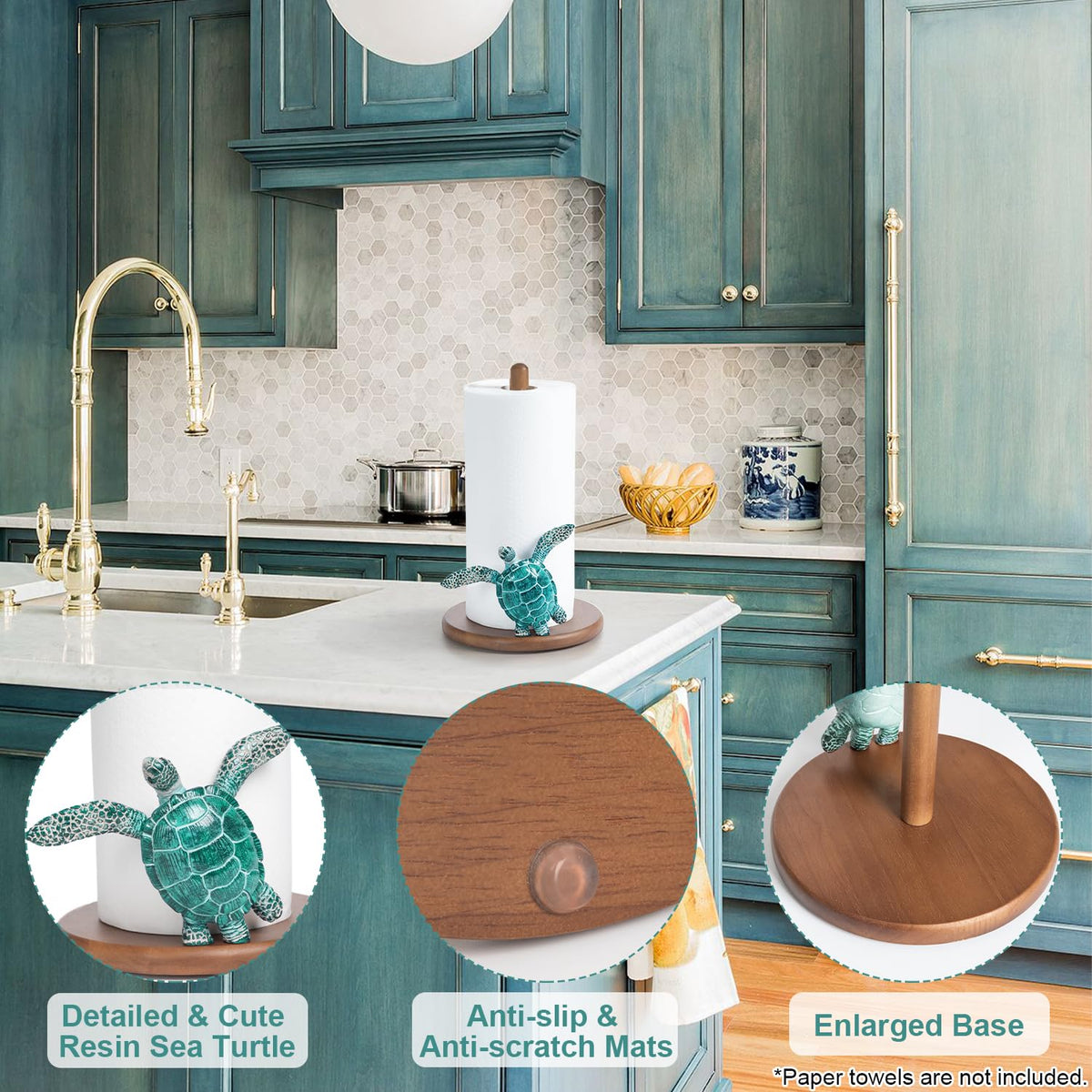 Wooden nautical design by YLOVAN complements beachy kitchens