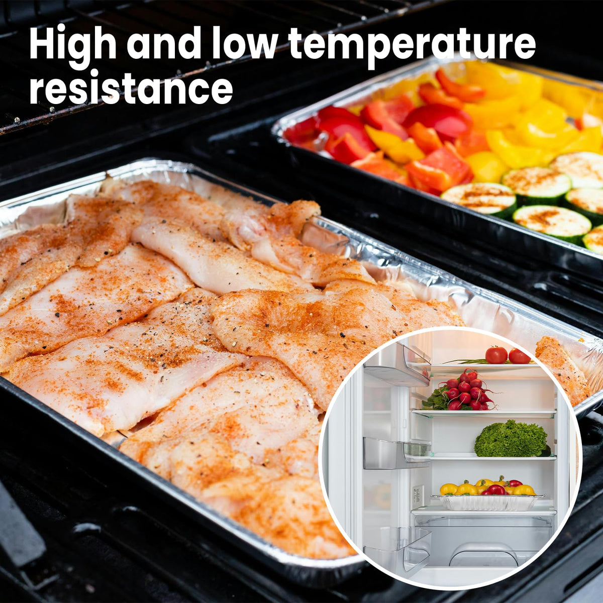 YLT WAX ten-pack pans with lids for parties and catering