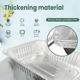 YLT WAX stackable foil pans for easy storage