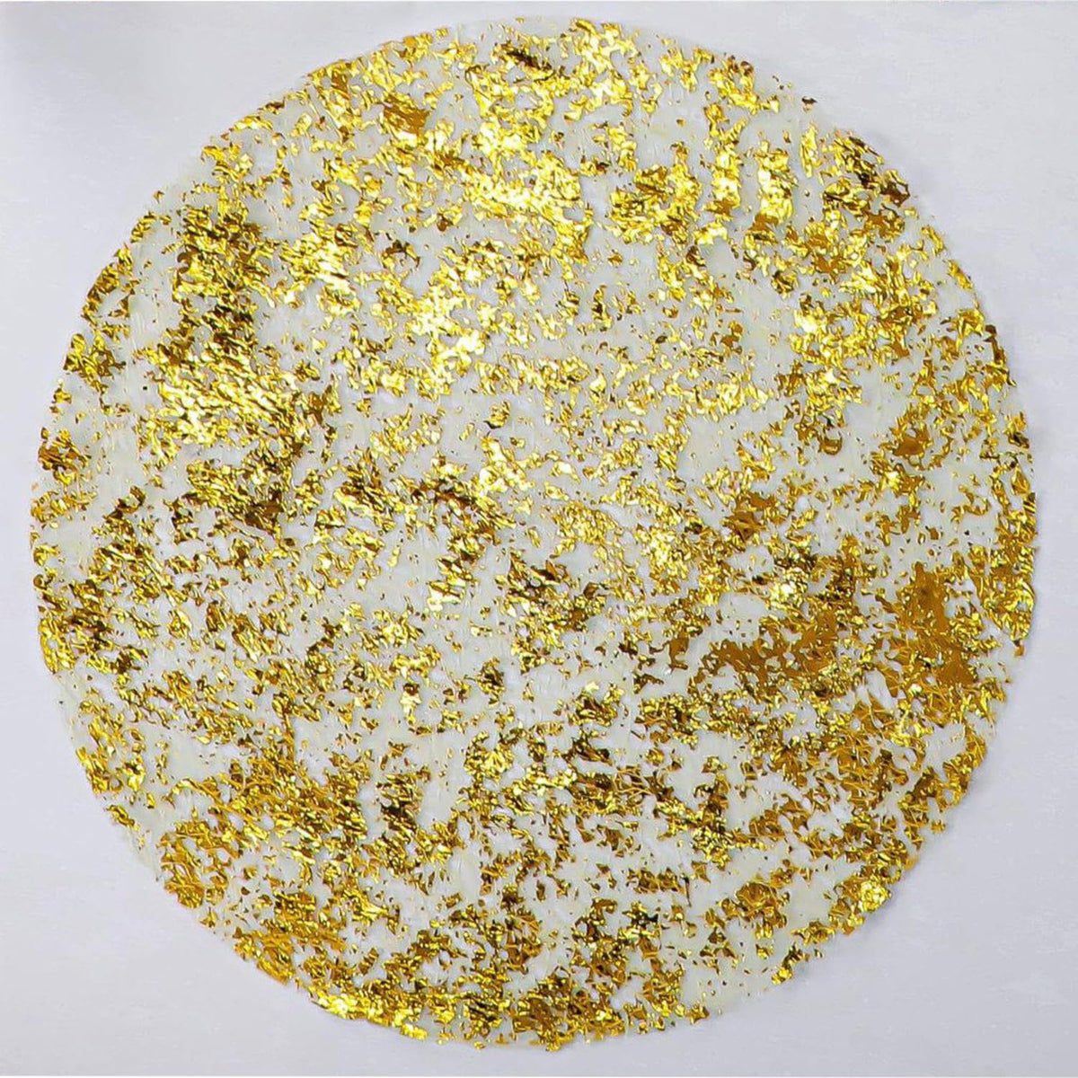 YLUSUJAKX disposable gold placemats with mesh design for an elegant table setting