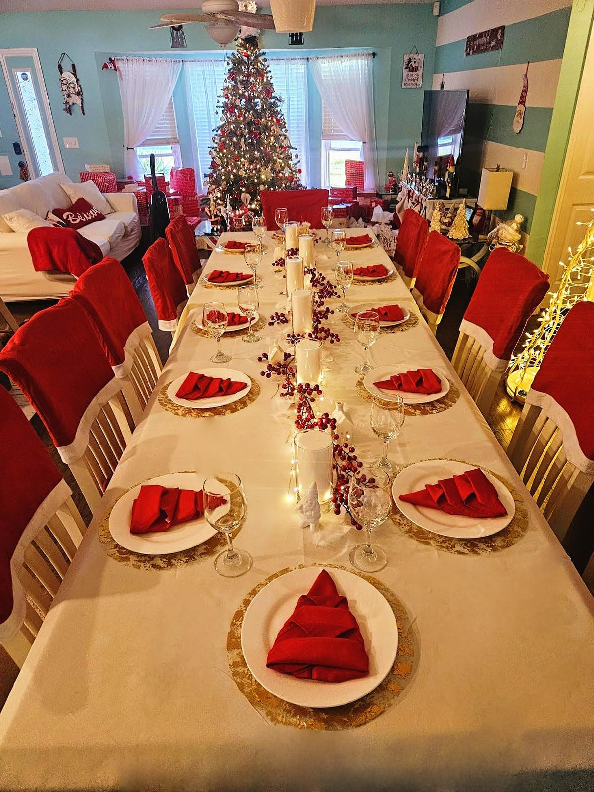 YLUSUJAKX pair with linen, candles, and centerpieces for festive tables