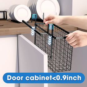 YMCCOOL cutting-board basket stores boards neatly.