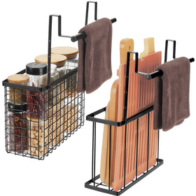 YMCCOOL over-the-door organizer installed for easy kitchen decluttering.