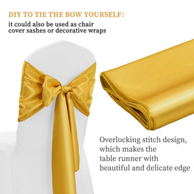 YMHPRIDE satin table runner with smooth drape and wrinkle resistance.