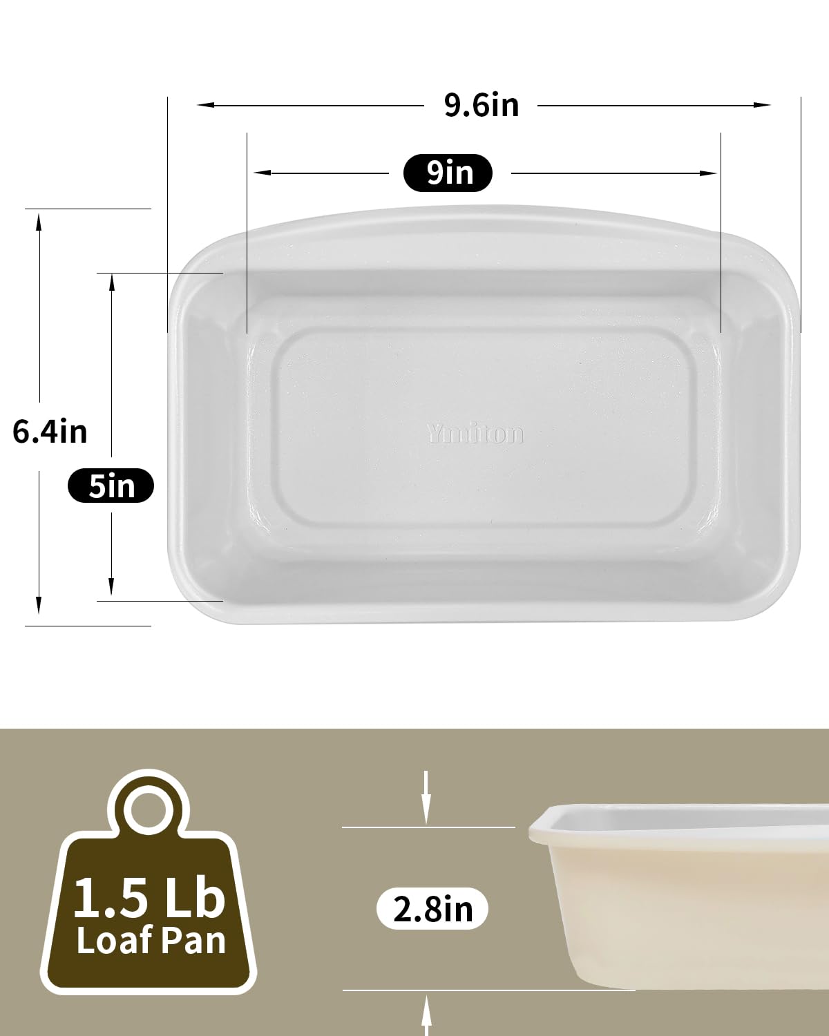 Ymiton aluminized steel pan emphasizing durable construction and even heat