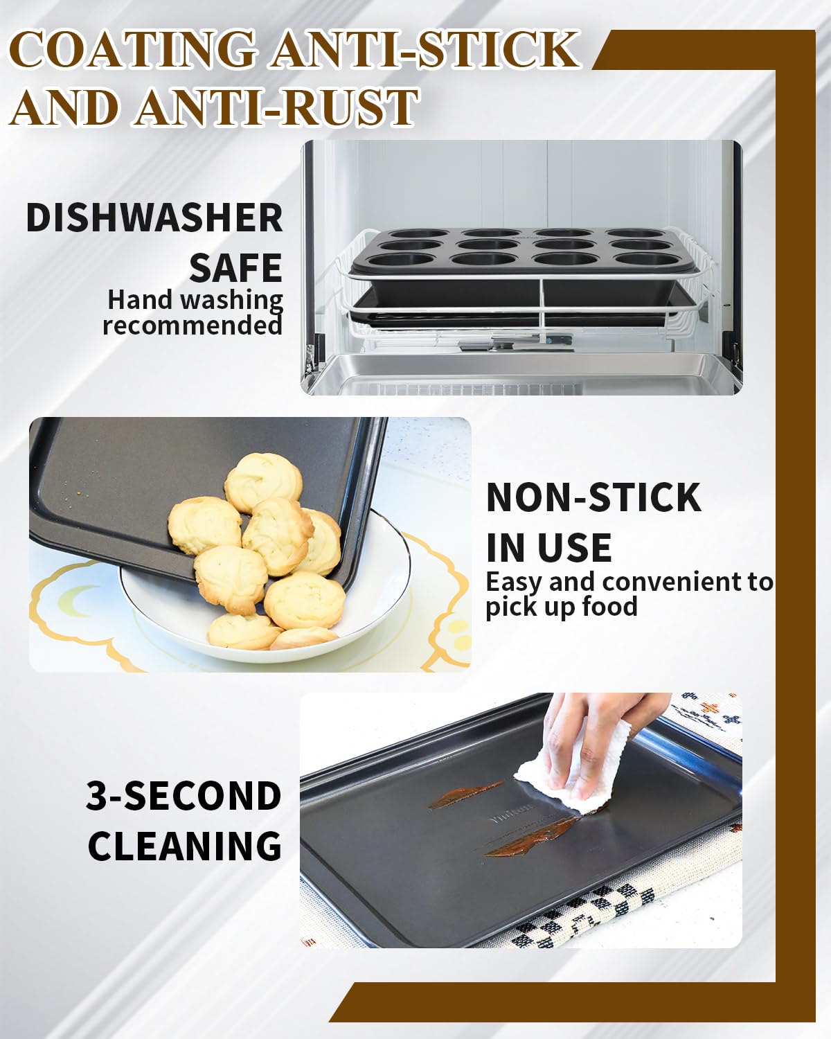 Ymiton loaf pan ideal for quick breads and pound cakes