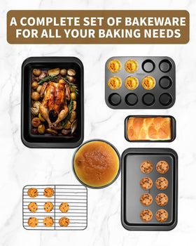 Stackable Ymiton bakeware saves cabinet space and simplifies storage