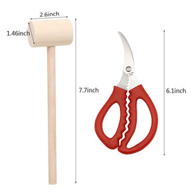 Ymkf Sqqr seafood scissors provide smooth, safe cutting