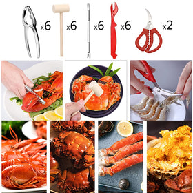 Ymkf Sqqr shellfish forks for precise meat extraction