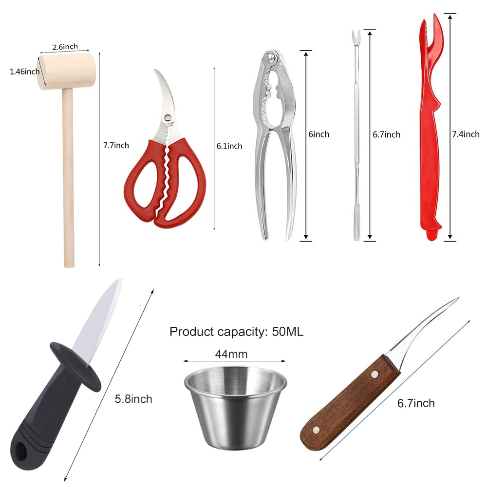 Ymkf Sqqr shellfish forks/picks help extract meat cleanly from shells