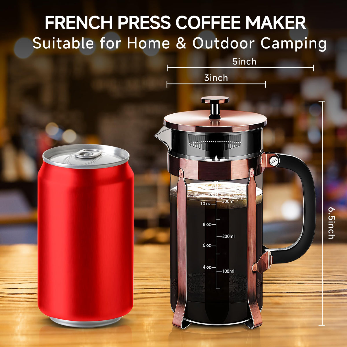 YMMIND borosilicate-glass carafe showcases heat resistance for hot brews.