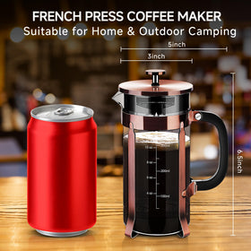 YMMIND borosilicate-glass carafe showcases heat resistance for hot brews.