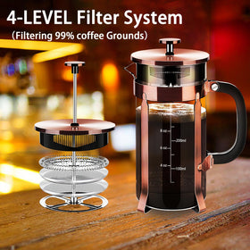 YMMIND four-filter system closeup shows durable filters for smoother brews.