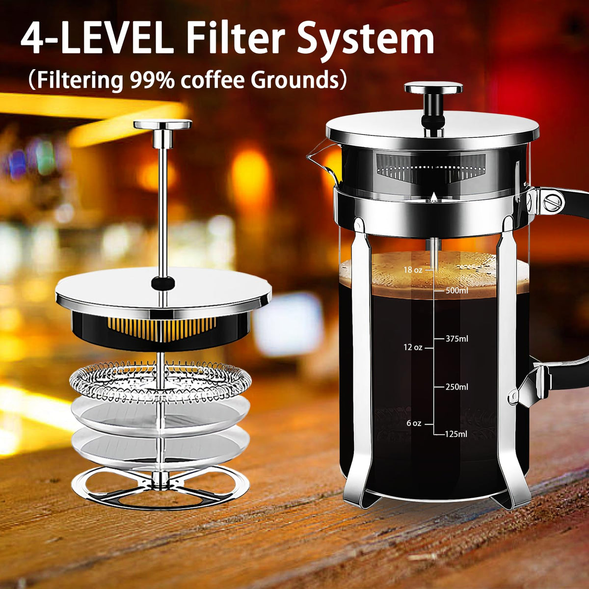 YMMIND 4‑filter system visible for rich, sediment‑free extraction.