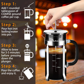 YMMIND plunger close-up shows multi-screen construction for fuller flavor.